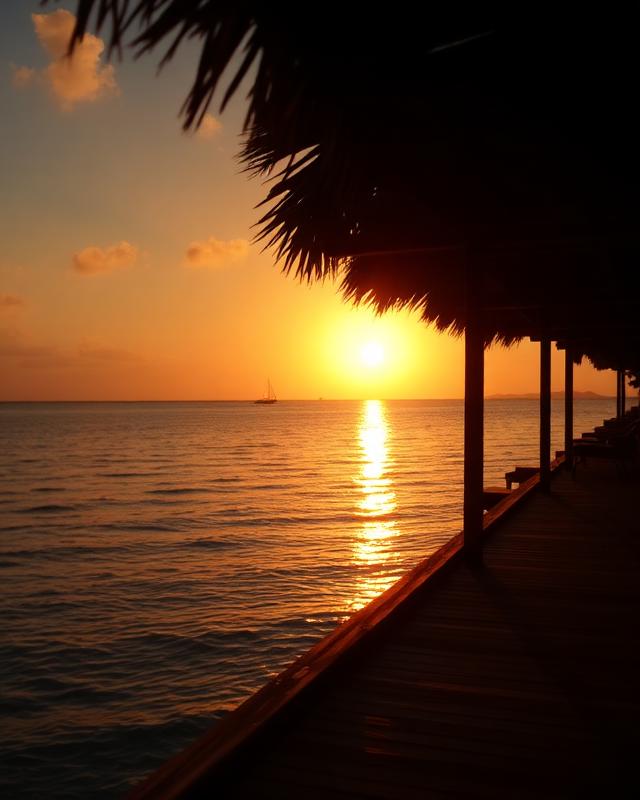 Atardecer desde Calderón Beach Club